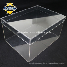 JINBAO Clear Plexiglas Schuh Vitrine Fabrik Acryl Schuhkarton